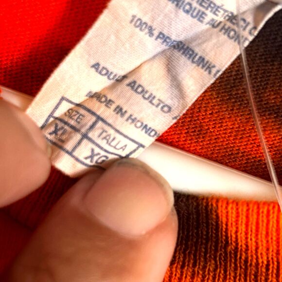 Vintage Chicago Bears T-Shirt Adult Size XK Tie Dye Orange NFL Football 90s - Picture 4 of 5